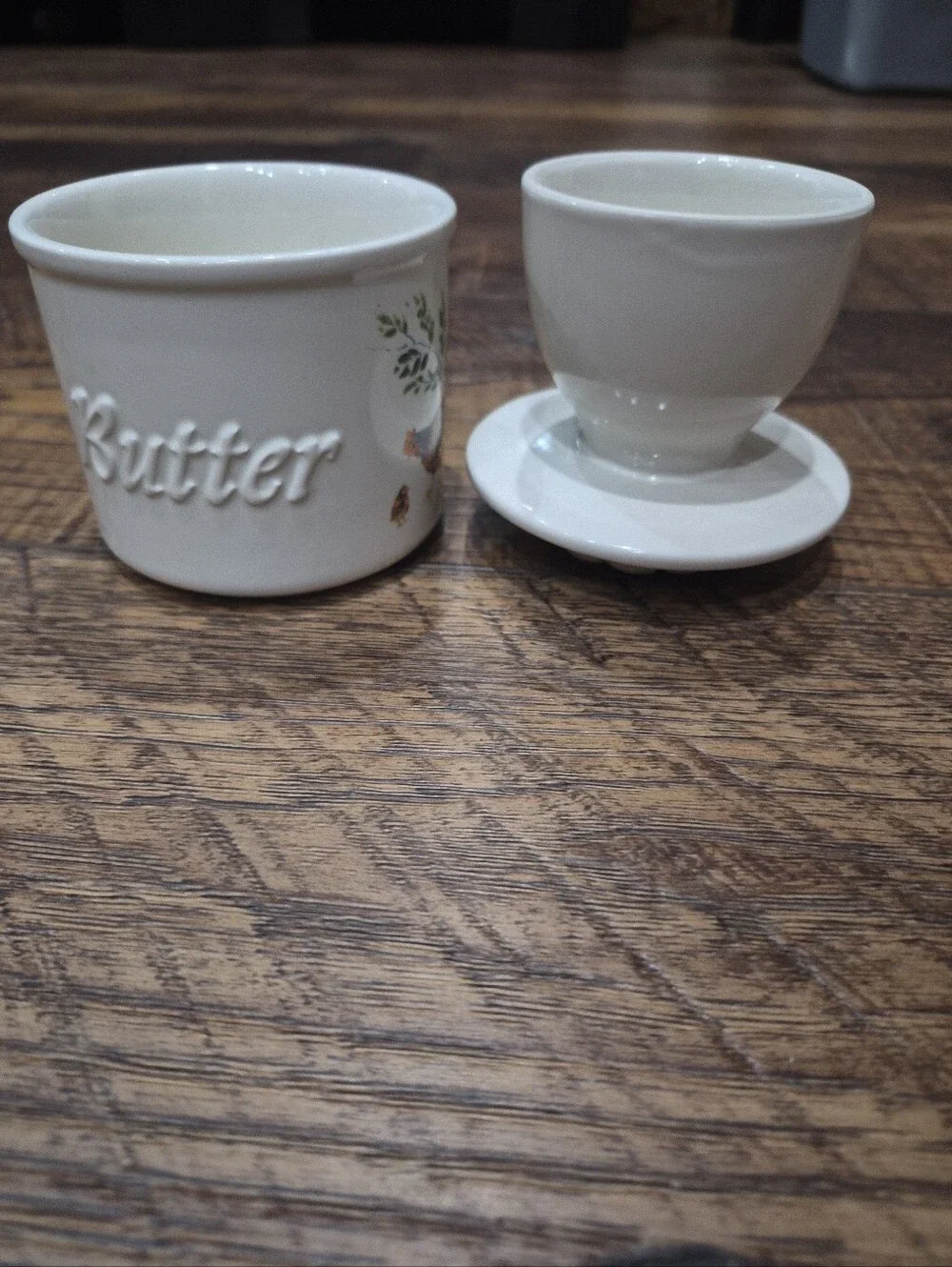 Paula Deen's Family Kitchen Garden Rooster Stoneware Butter Bell/Dish/Crock